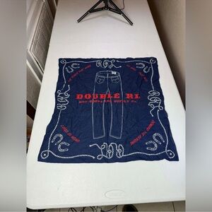 New RRL DoubleRL Ralph Indigo Jean-Print
Cotton Bandanna Scarf Handkerchief